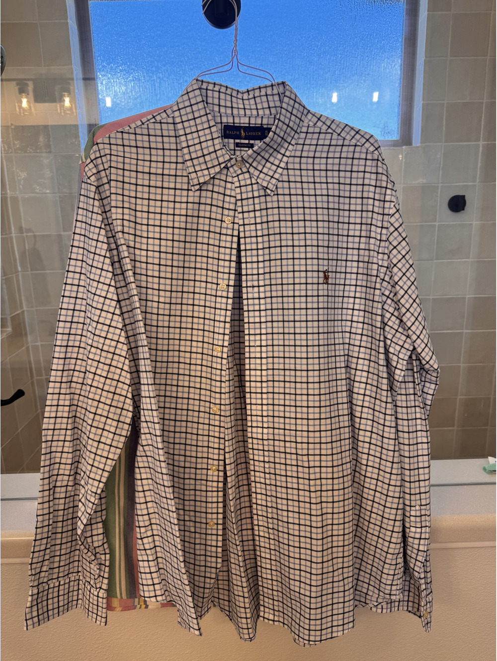 Ralph Lauren check button down shirt